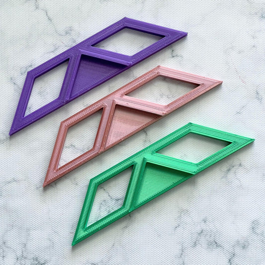 Bookbinding Ruler Set: Corner miter tool
