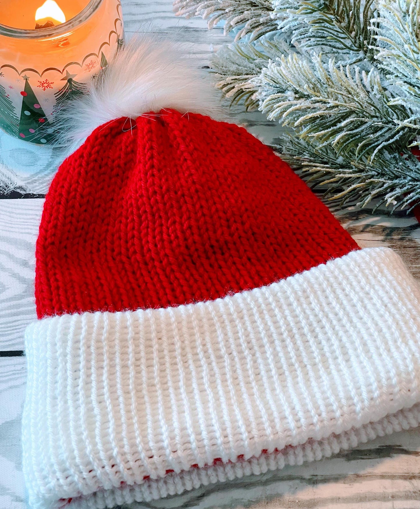 Handmade Chunky Knit Beanie: Customizable Pom Pom Winter Hat