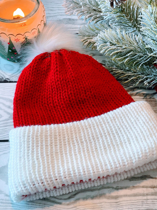 Handmade Chunky Knit Beanie: Customizable Pom Pom Winter Hat