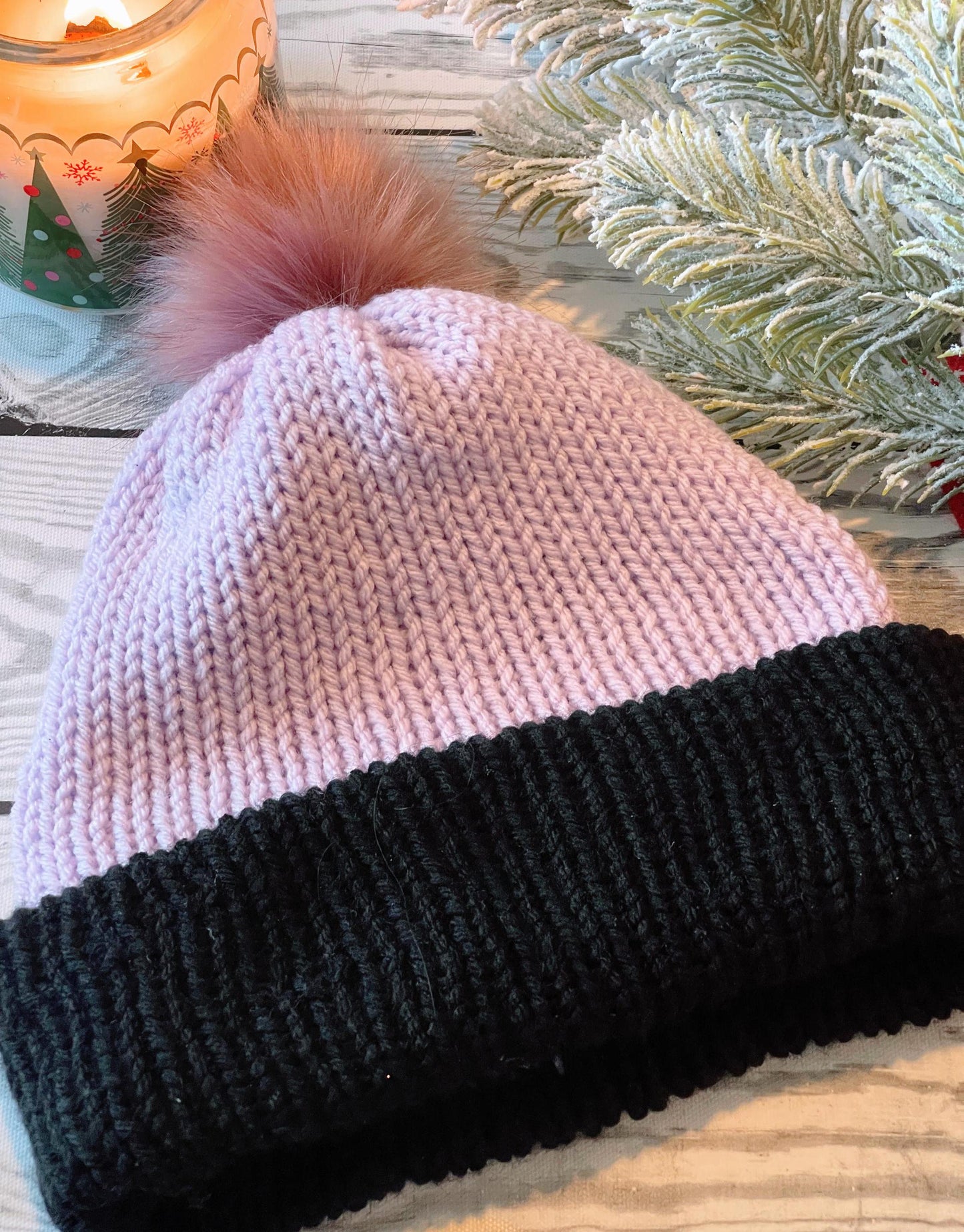 Handmade Chunky Knit Beanie: Customizable Pom Pom Winter Hat